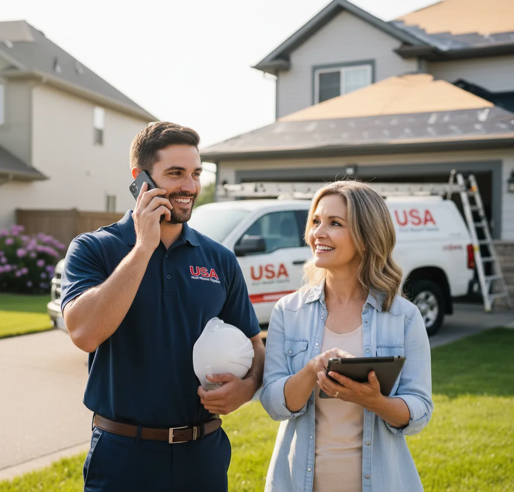 USA Roof Repair Experts customer support in Ashwaubenon
